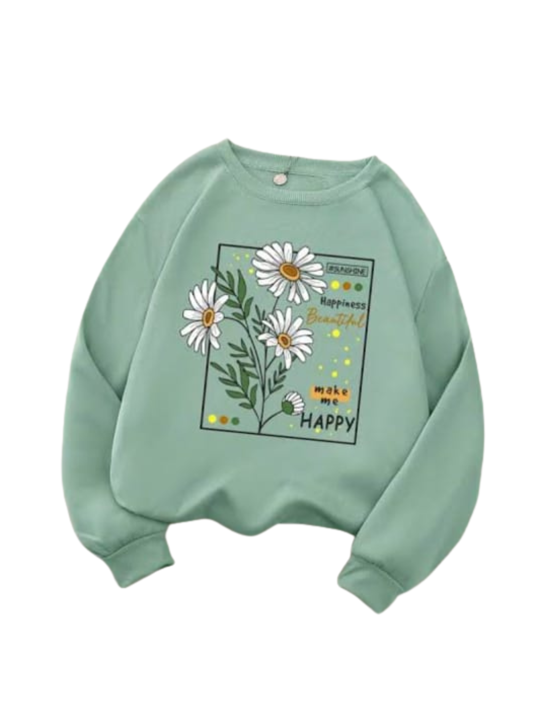 HAPPY SUNFLOWER FLEECE SWEATSHIRT