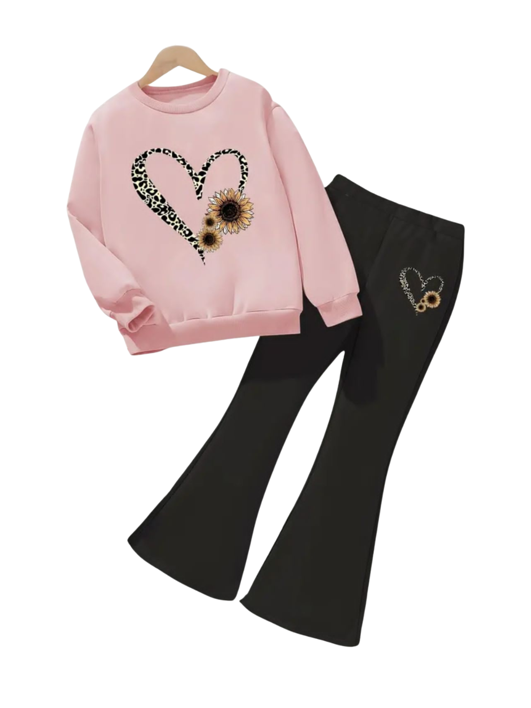 SUNFLOWER HEART FLEECE TRACKSUIT