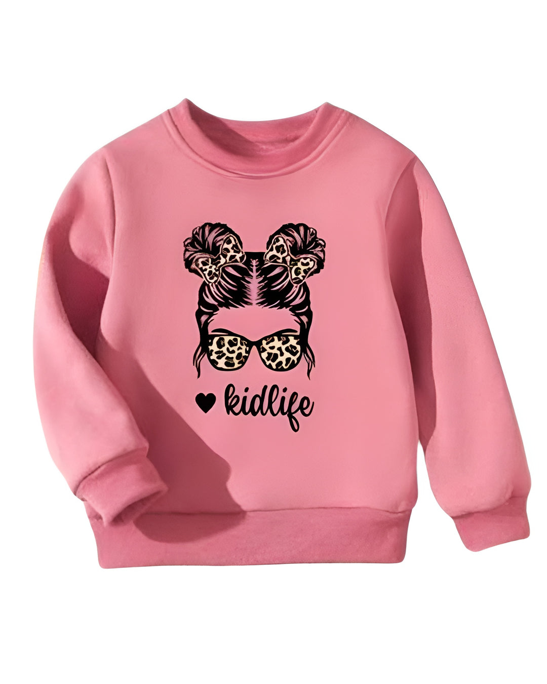 PINK KIDLIFE FLEECE SWEATSHIRT