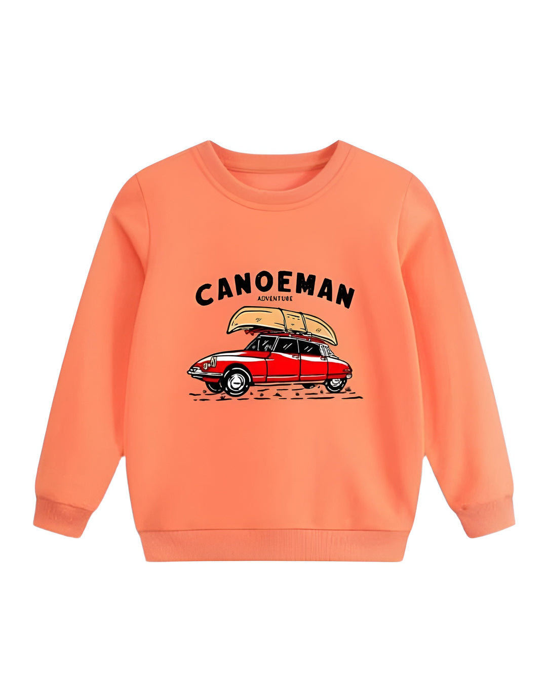 ORANGE CANOEMAN FLEECE SWEATSHIRT