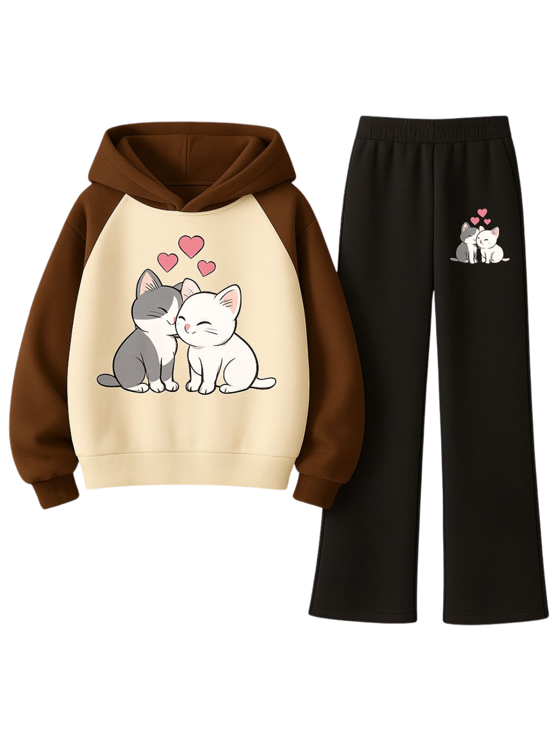 RANGLES CATS FLEECE HOODIE TRACKSUIT