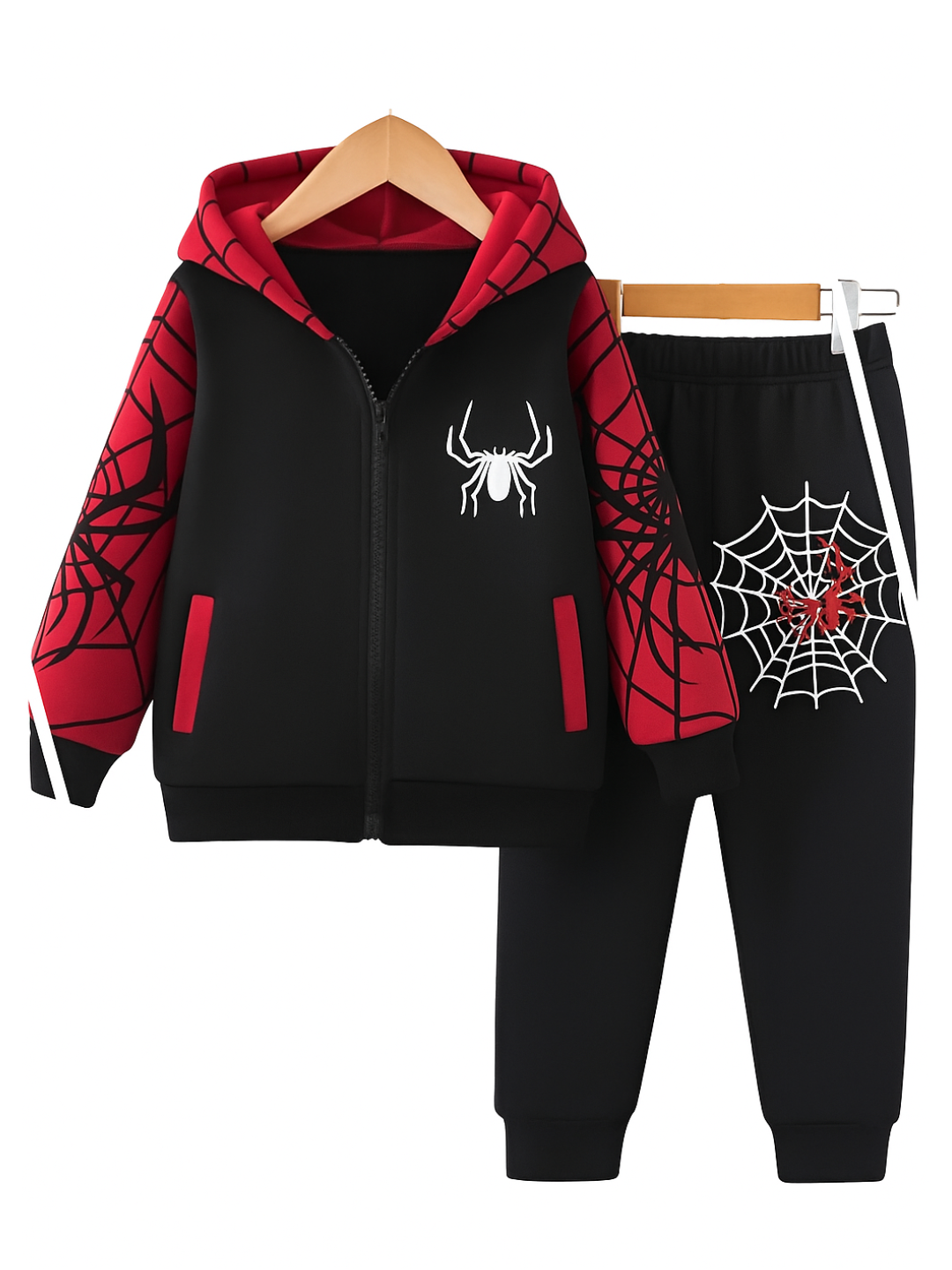 SPIDER FLEESE HOODIE TRACKSUIT