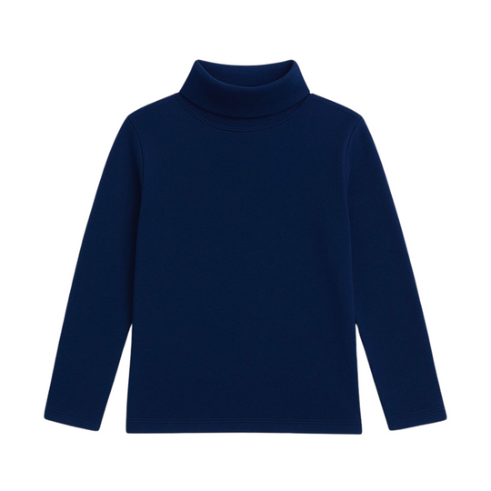 NAVY BLUE HIGH NECK