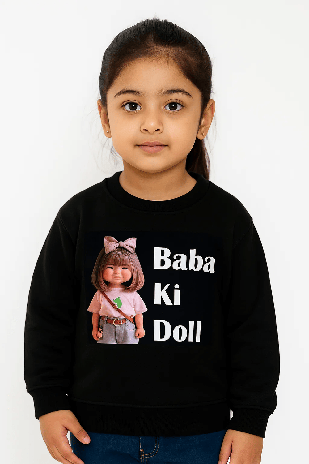 BABA KI DOLL FLEECE SWEATSHIRT