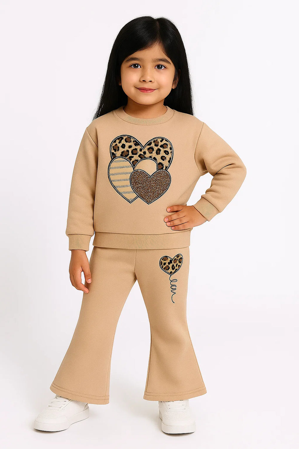 SKIN HEARTS FLEECE TRACKSUIT