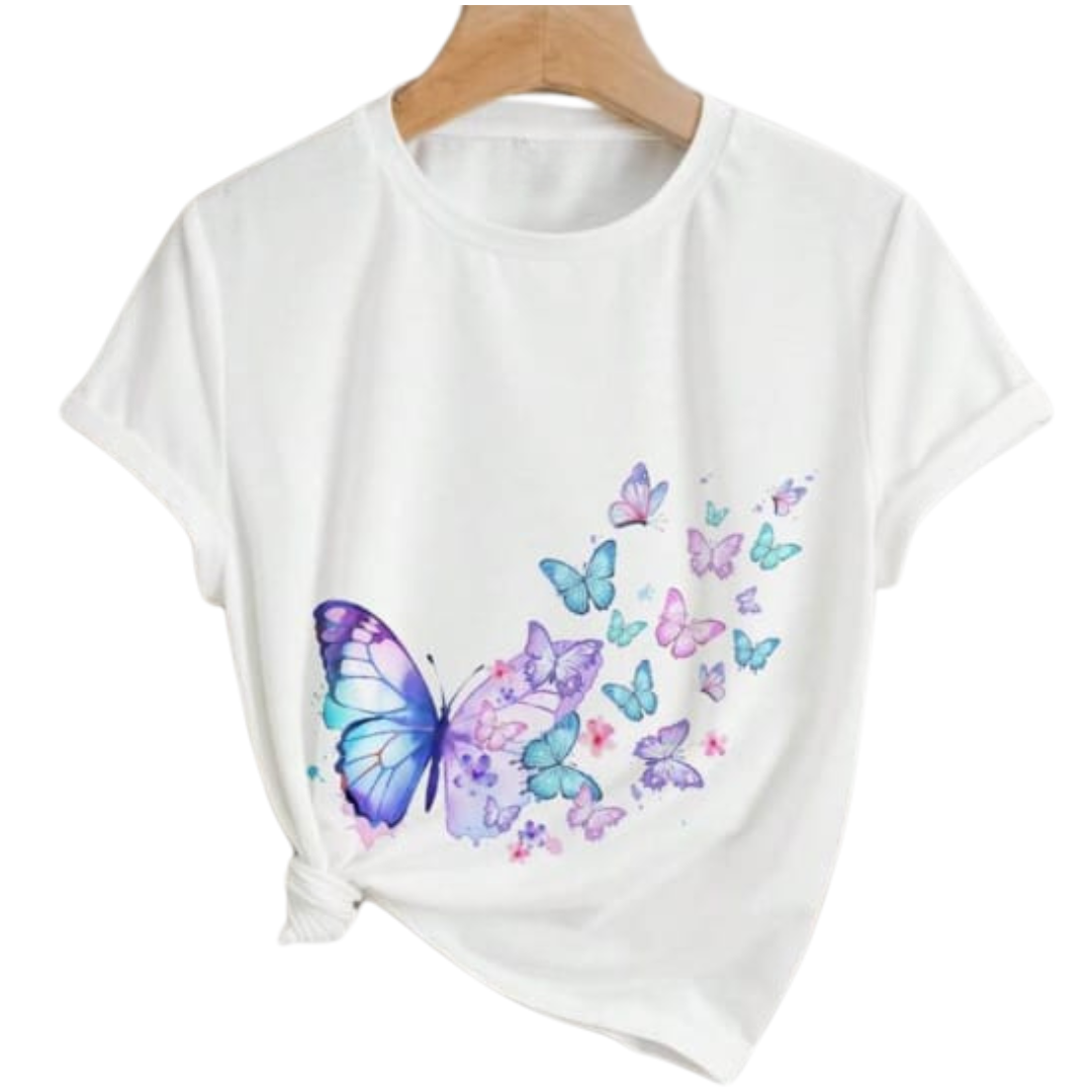COLORFUL BUTTERFLYS TEE