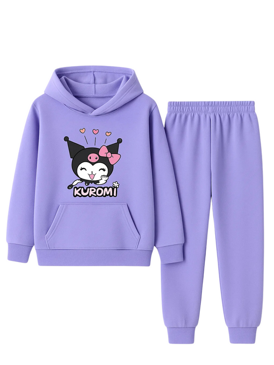 KUROMI RABBIT FLEECE HOODIE TRACKSUIT