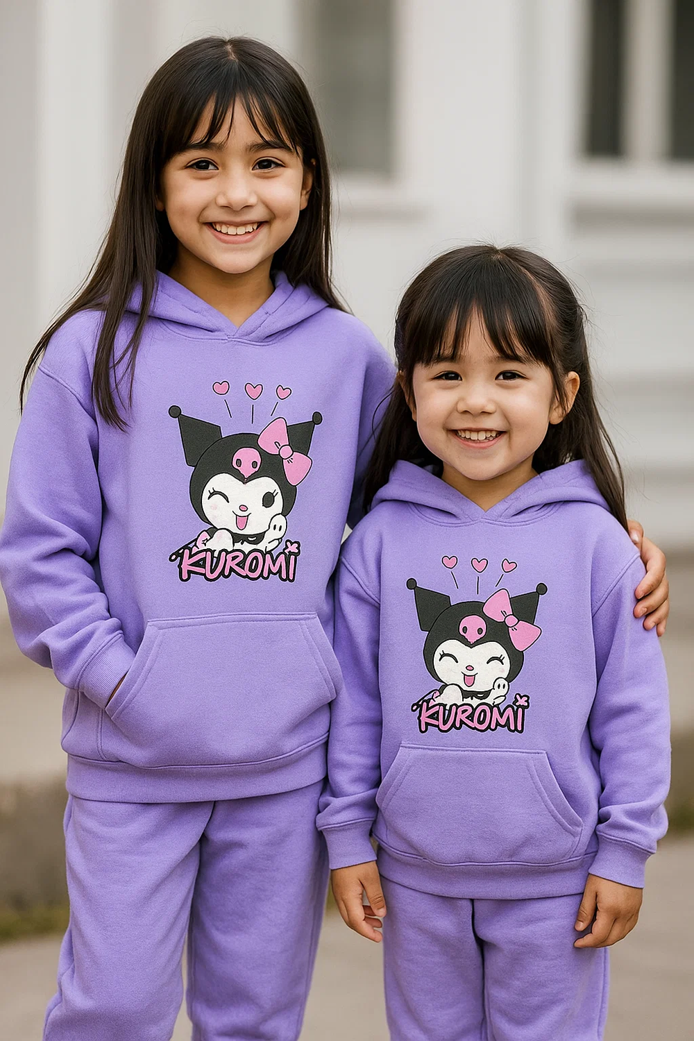 KUROMI RABBIT FLEECE HOODIE TRACKSUIT