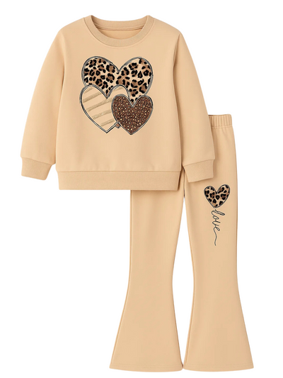 SKIN HEARTS FLEECE TRACKSUIT