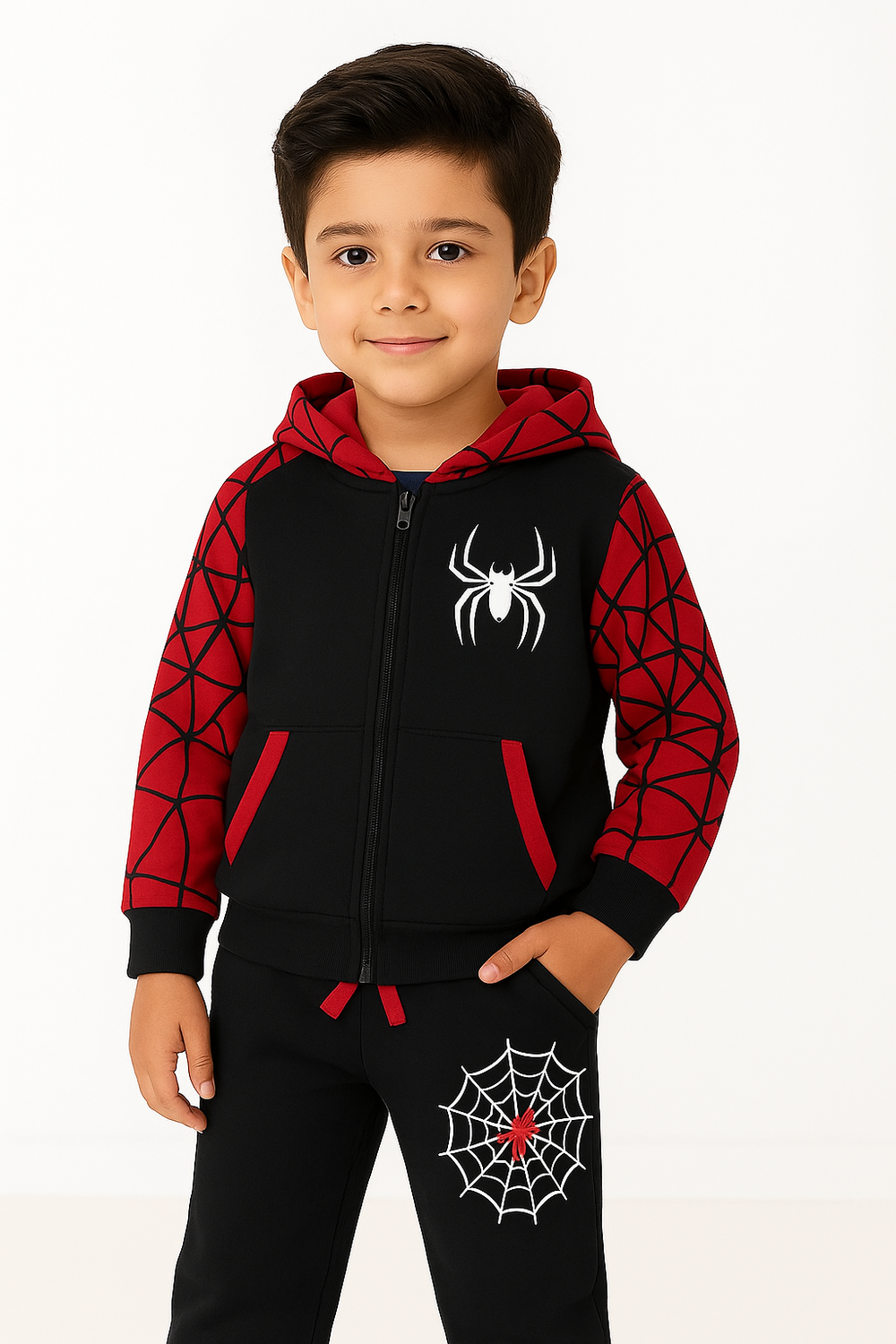 SPIDER FLEESE HOODIE TRACKSUIT